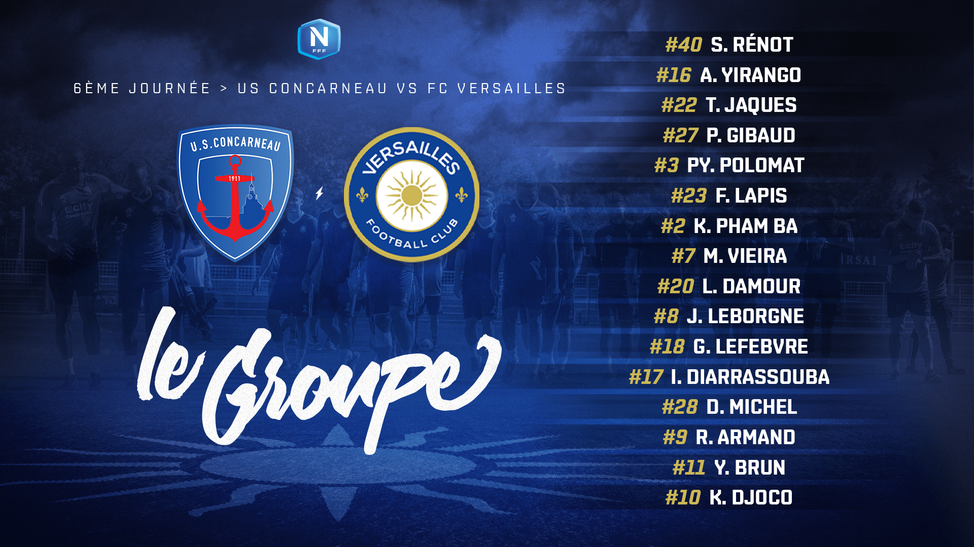 Groupe à Concarneau Groupe vs Martigues