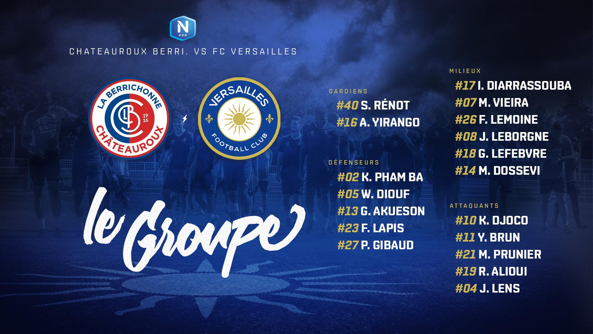 Châteauroux la berrichonne vs FC Versailles