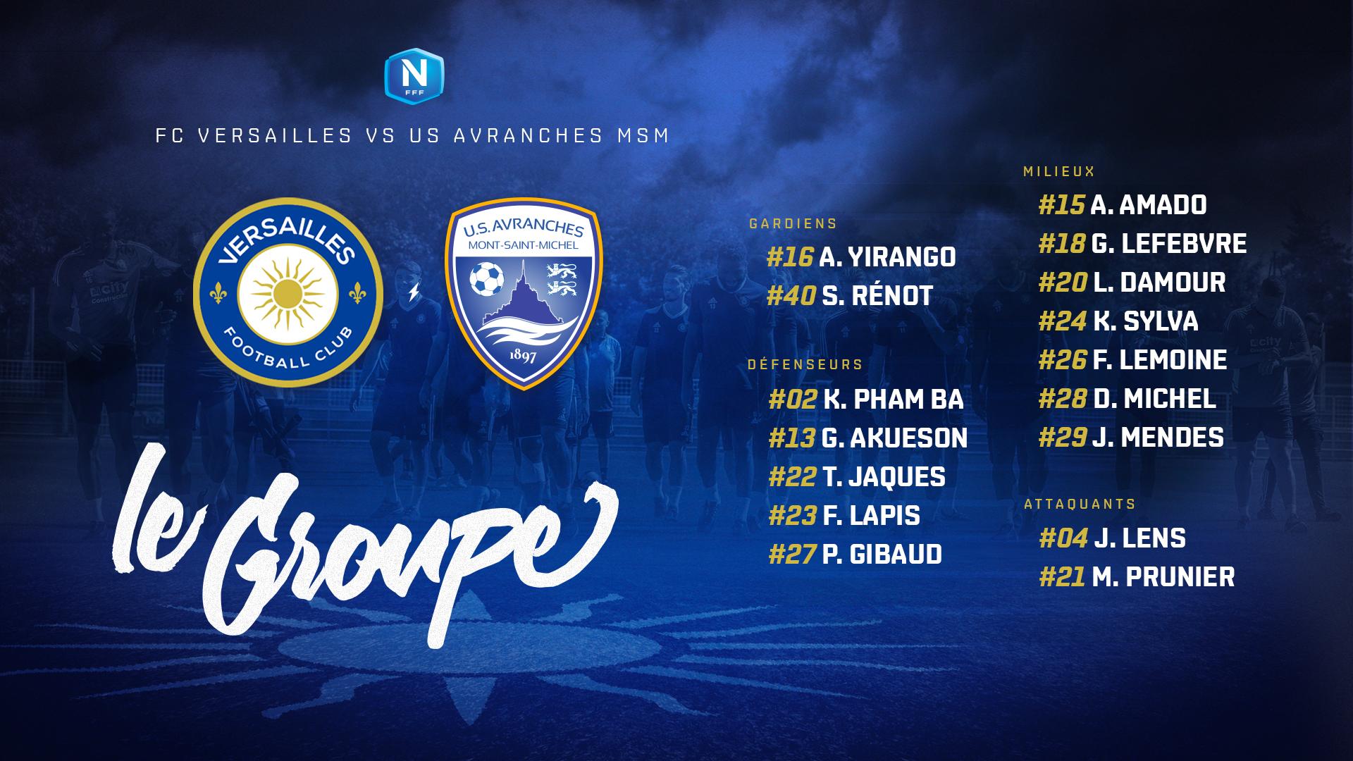 GROUPE FC VERSAILLES J33 Avranches