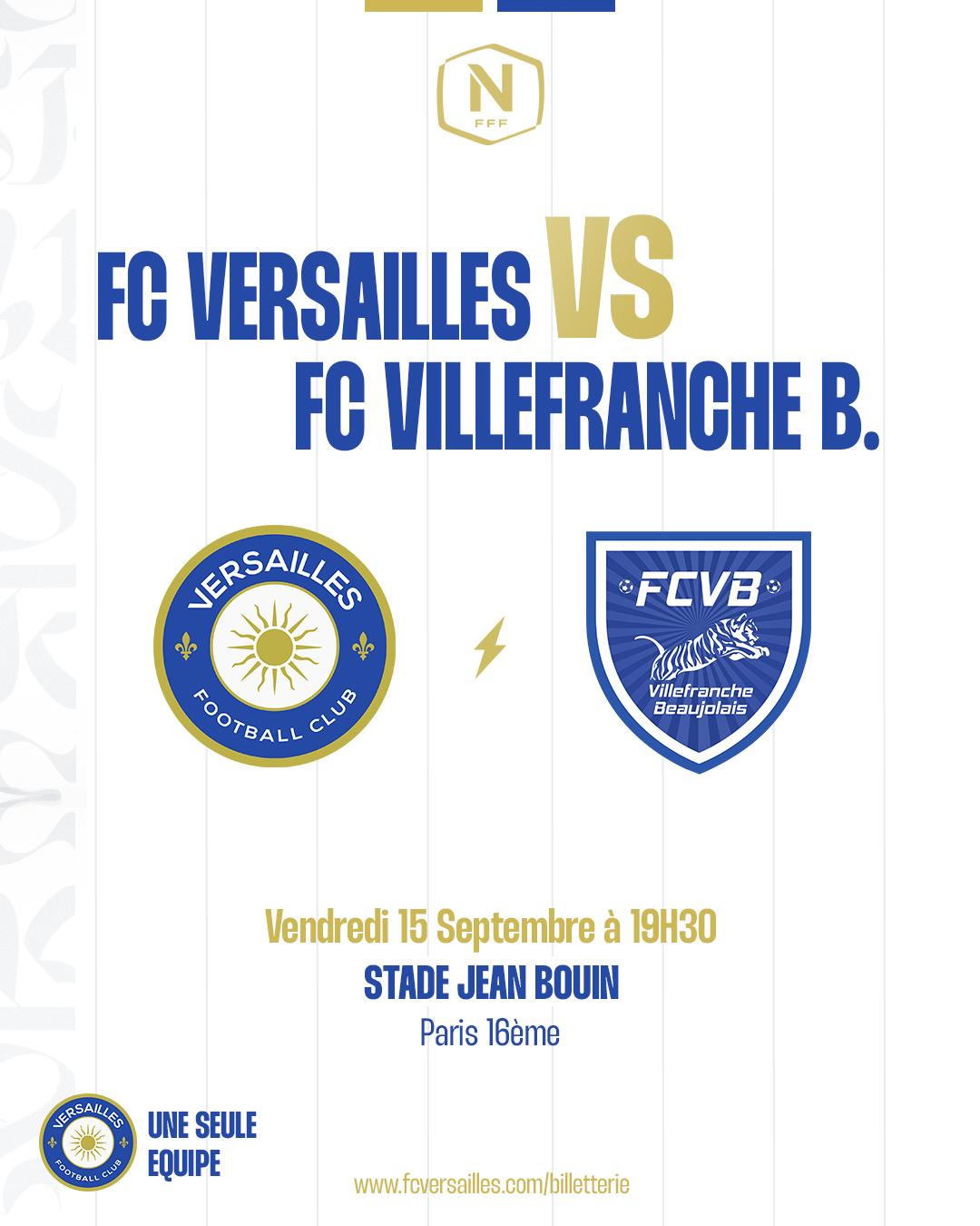 FC Villefranche Beaujolais Versailles Stade Jean Bouin