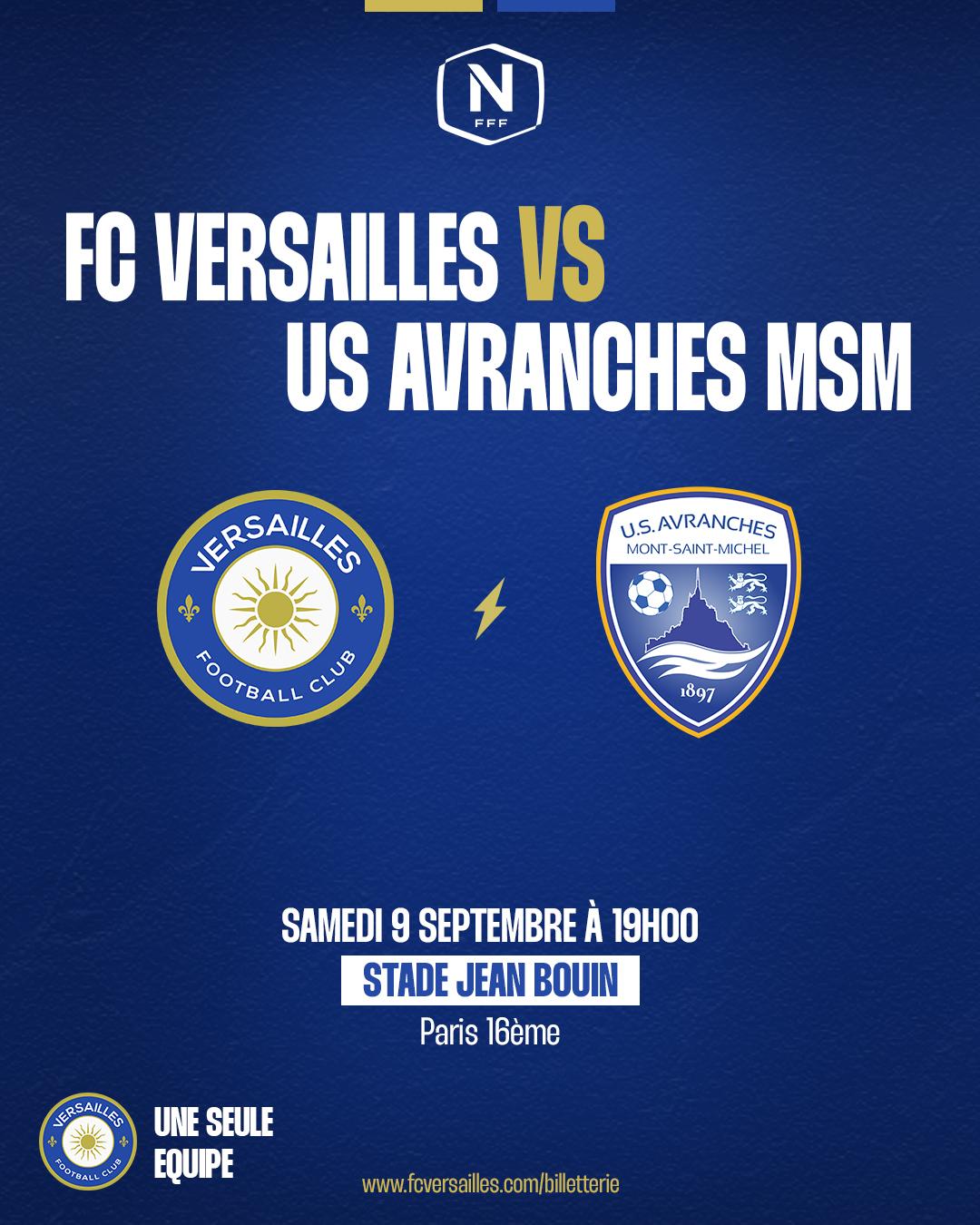 FC Versailles vs FC Rouen J3 National